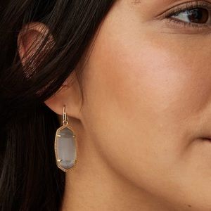 KENDRA SCOTT Dani Rhodium Drop Earrings